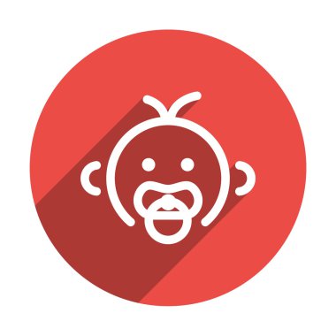 Bebek emziği ile basit simgesi