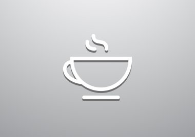 Fincan sıcak bir içecek web simgesi