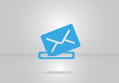 Basit anahat zarf illüstrasyon