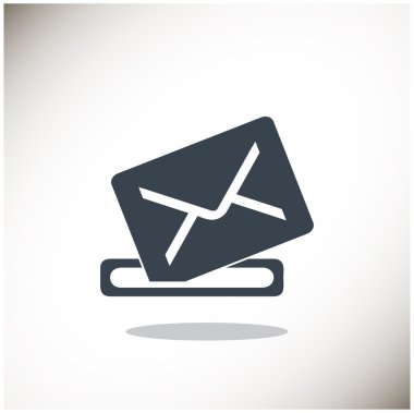 Basit anahat zarf illüstrasyon