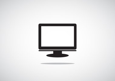 Boş monitör ekran web simgesi