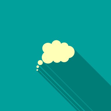 Bulut köpük basit web simgesi