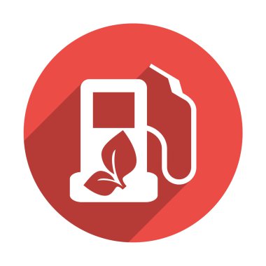 Eko yakıt basit simgesi