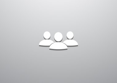 Grup insanlar basit web simgesi