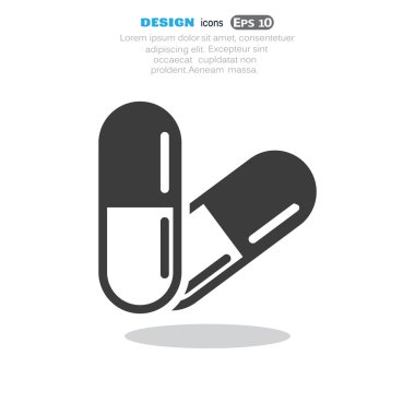 Tıbbi hapları web simgesi