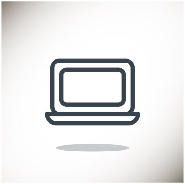 Basit dizüstü web simgesi