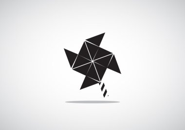 Yel değirmeni pervane oyuncak web simgesi