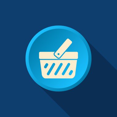 Alışveriş sepeti basit web simgesi