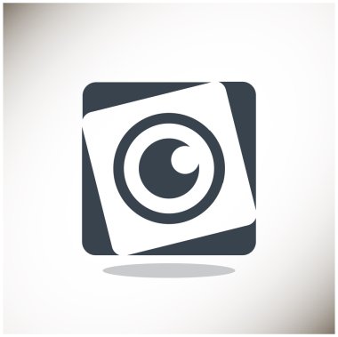 Objektif göz web simgesi