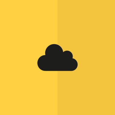 Basit anahat bulut web simgesi