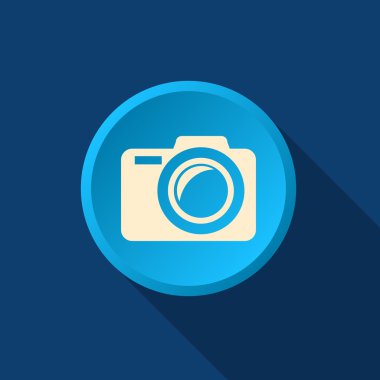 Fotoğraf kamera basit web simgesi