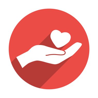 Kalp üzerinde el ile sağlık kavramı