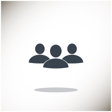 Grup insanlar basit web simgesi