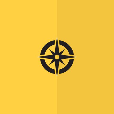 Pusula web simgesi ile Rüzgar gülü