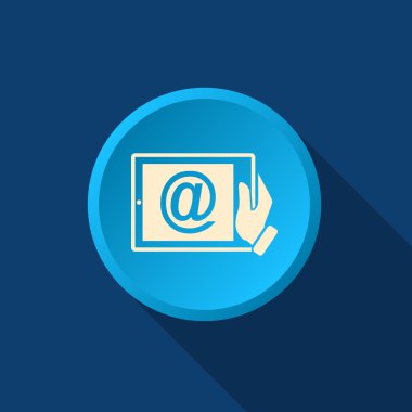 Dijital tablet basit web simgesi