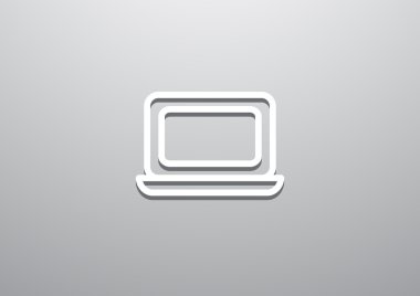 Basit dizüstü web simgesi