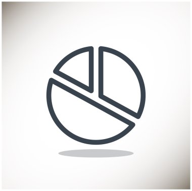 Yüzde kavramı yuvarlak web simgesi