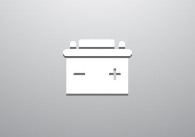 Basit araba pil web simgesi