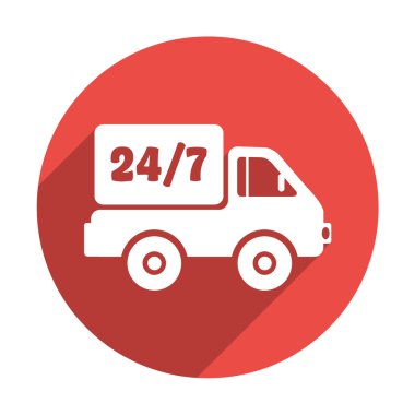 Kesintisiz sembolü ile kamyon