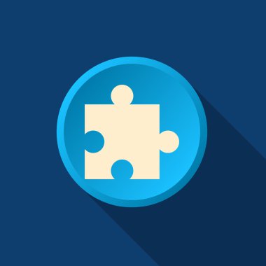 Bulmaca öğesi basit web simgesi