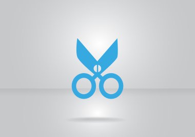 Makas basit web simgesi