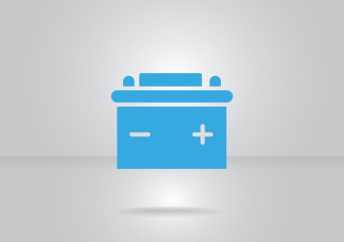Basit araba pil web simgesi
