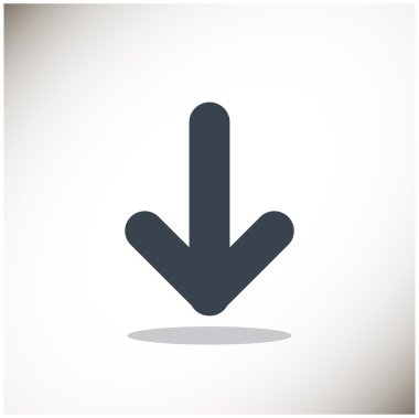 Arrow with down direction