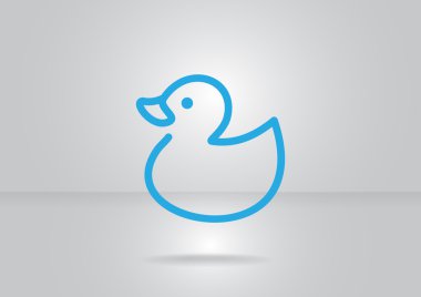 Oyuncak ördek yavrusu web simgesi