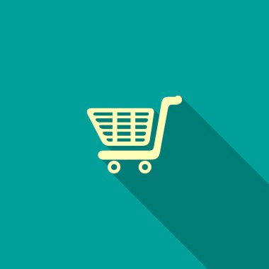 Alışveriş sepeti basit web simgesi