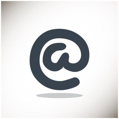 Geniş e-posta işareti web simgesi