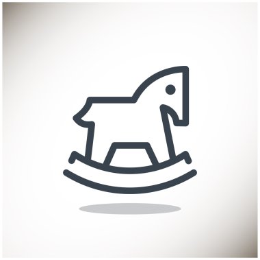 Çocuk oyuncak at web simgesi