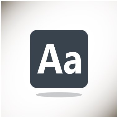 Smartphone alfabe işareti simgesi