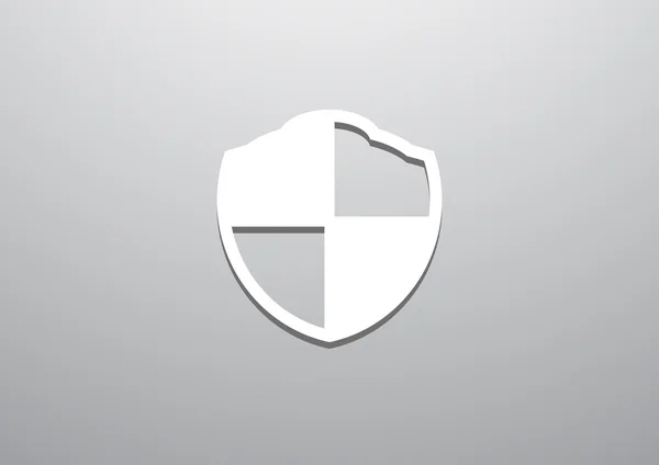 Escudo sinal de proteção, ícone da web —  Vetores de Stock