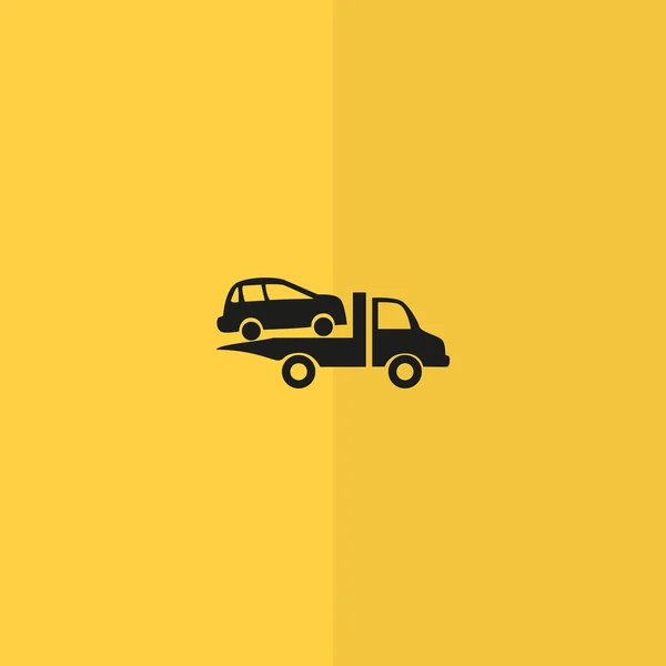 Araba tahliye web simgesi — Stok Vektör