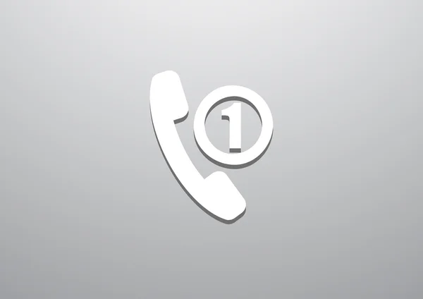 Icône web d'appel téléphonique — Image vectorielle