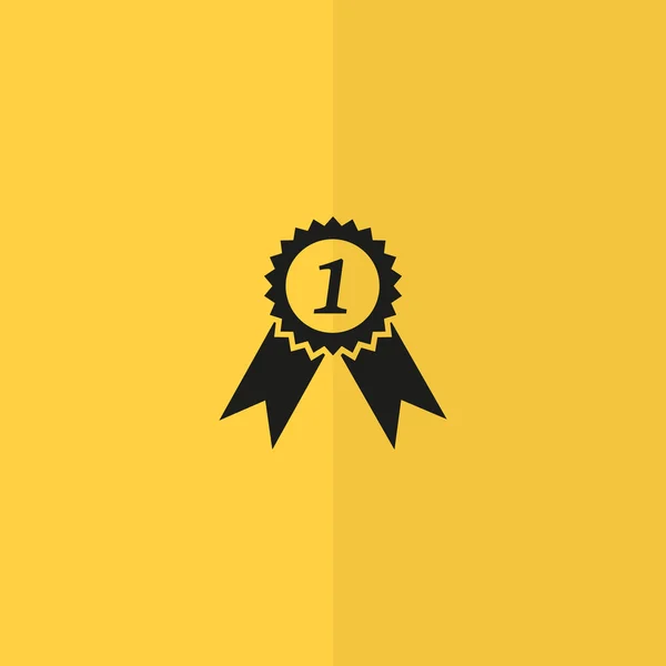 Medalha para primeiro lugar web ícone —  Vetores de Stock