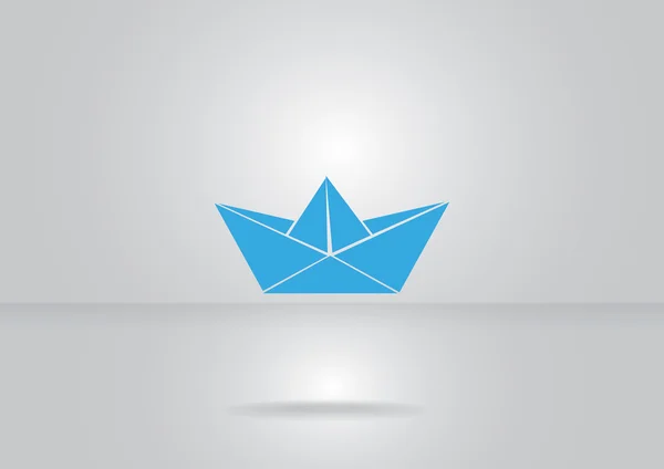 Papier navire, icône web — Image vectorielle
