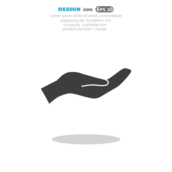 Web handpictogram vragen — Stockvector