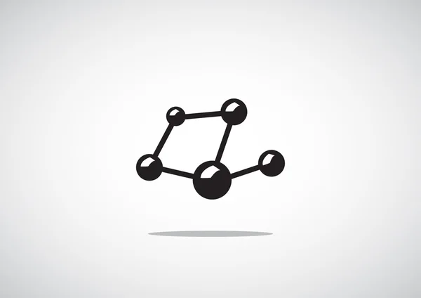 Ikona molekulární složené webové — Stockový vektor