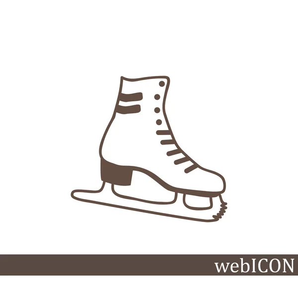 Icône web chaussures de skate — Image vectorielle