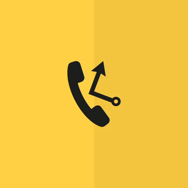 Telefoongesprek web pictogram — Stockvector