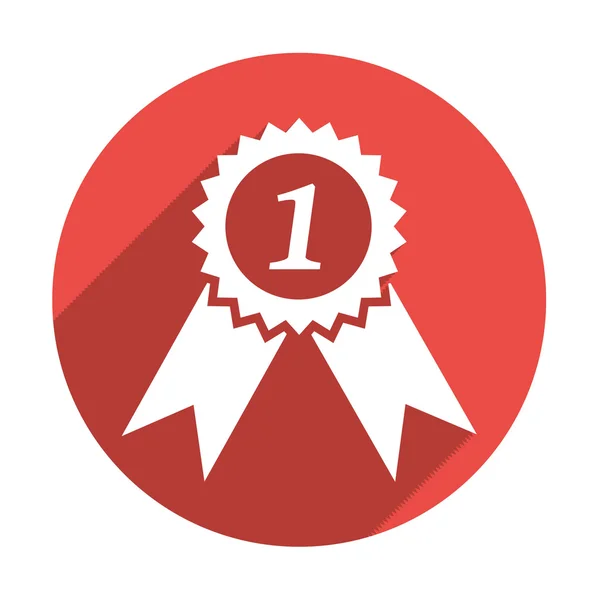 Medaile za první místo web ikony — Stockový vektor