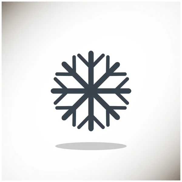 Copo de nieve icono web simple — Vector de stock