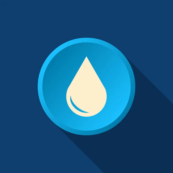 Liquid droplet simple web icon — Stock Vector