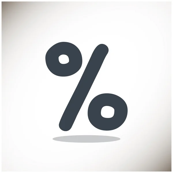 Percentage, web icon — Stock Vector