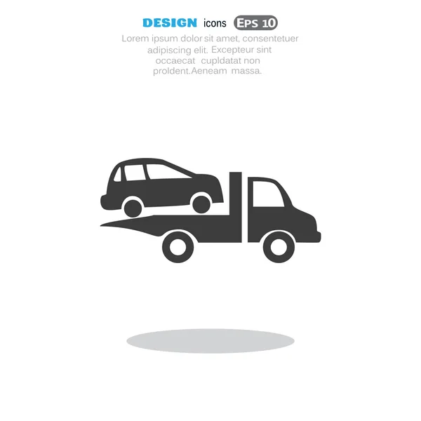 Icono web de evacuación de coches — Archivo Imágenes Vectoriales