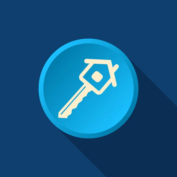 Ikona klucz web House — Wektor stockowy
