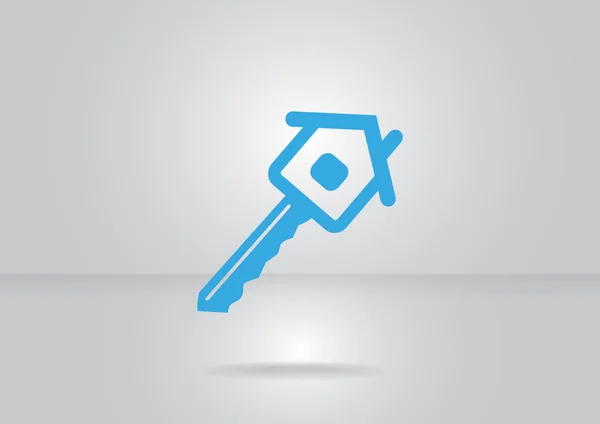 Ikona klucz web House — Wektor stockowy