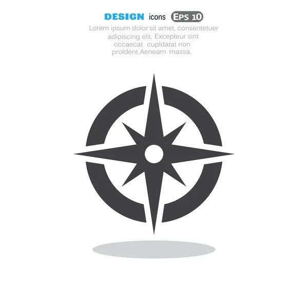 Pusula web simgesi ile Rüzgar gülü