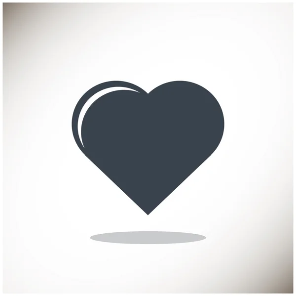 Simple heart web icon — Stock Vector